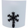 Applique montana motif metal noir