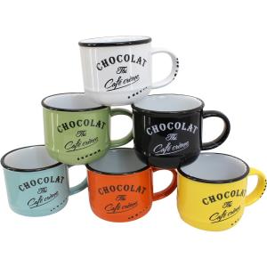 Tasse chocolat thé bistrot (lot de 6)