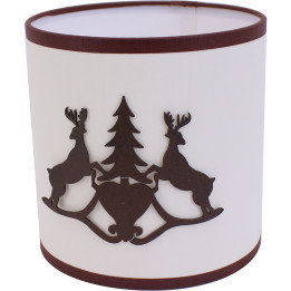 Table lampshade Heart deer fir