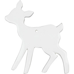 Hanging porcelain bambi