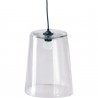 Suspension 1 lampe abat jour verre grand modele