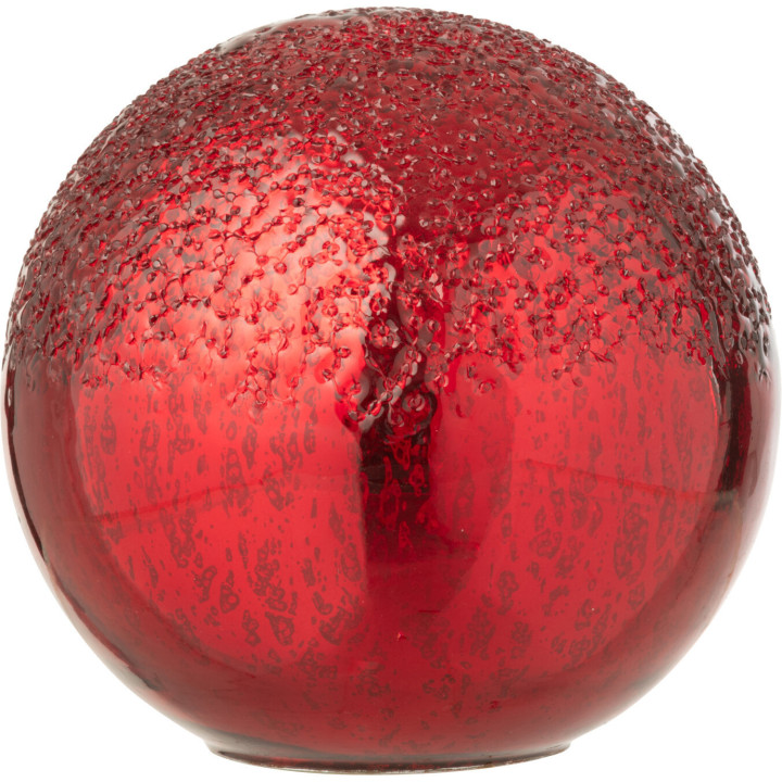 Crackle glass LED ball