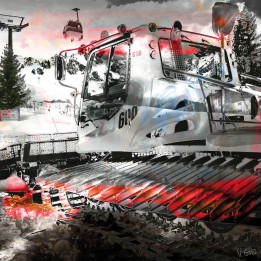 Plexi Photo Snow Groomer Front View