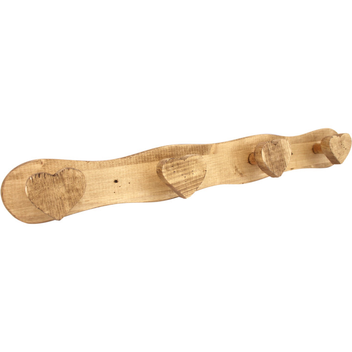 Heart Wall Hook 4 Pegs