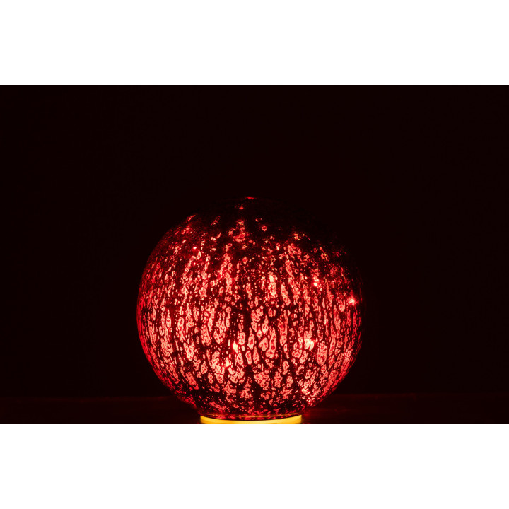 Crackle glass LED ball