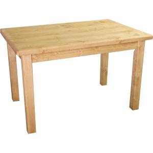 Table rectangulaire pieds droit plateau de 4 cm