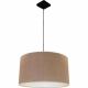 Suspension 1 lampe abat jour tissu