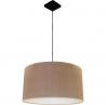 Suspension 1 lampe abat jour tissu