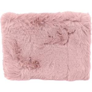 Trousse fausse fourrure rose