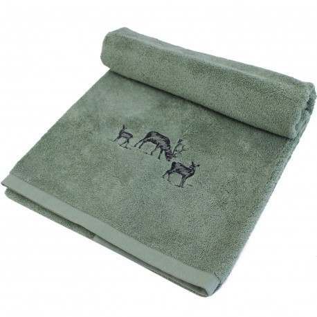 Drap de bain brodé Highlands