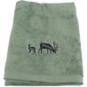 Serviette brodée Highlands