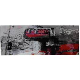 Toile sur chassis gare de télésiege