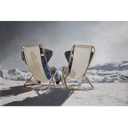 Canvas on frame deckchairs - 60x90