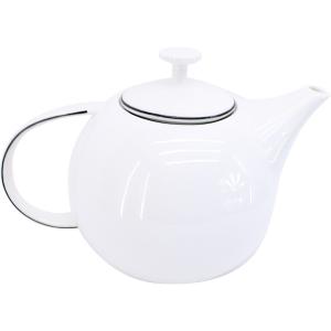 Théiere avec filtre inox ligne noire
