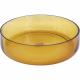 Coupe basse en verre jaune