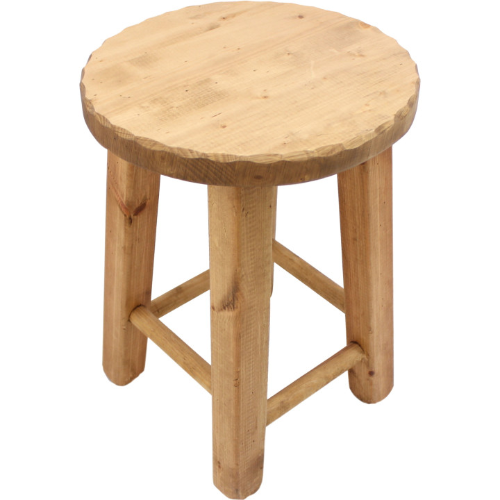 Wave round stool
