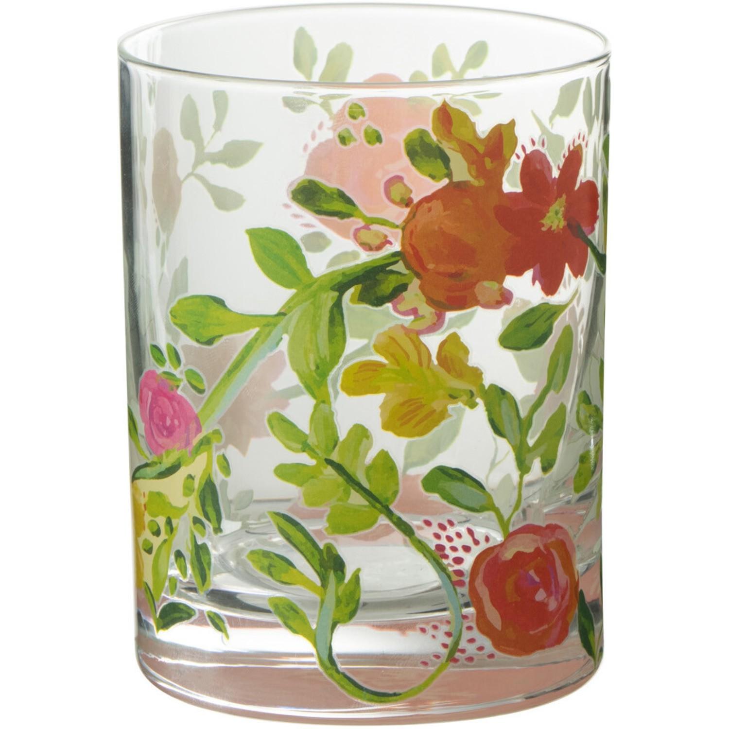 Fond de hotte verre imprimé personnalisé floral 2