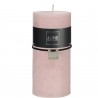 Bougie cylindrique rose poudré