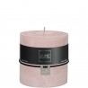 Bougie cylindrique rose poudré