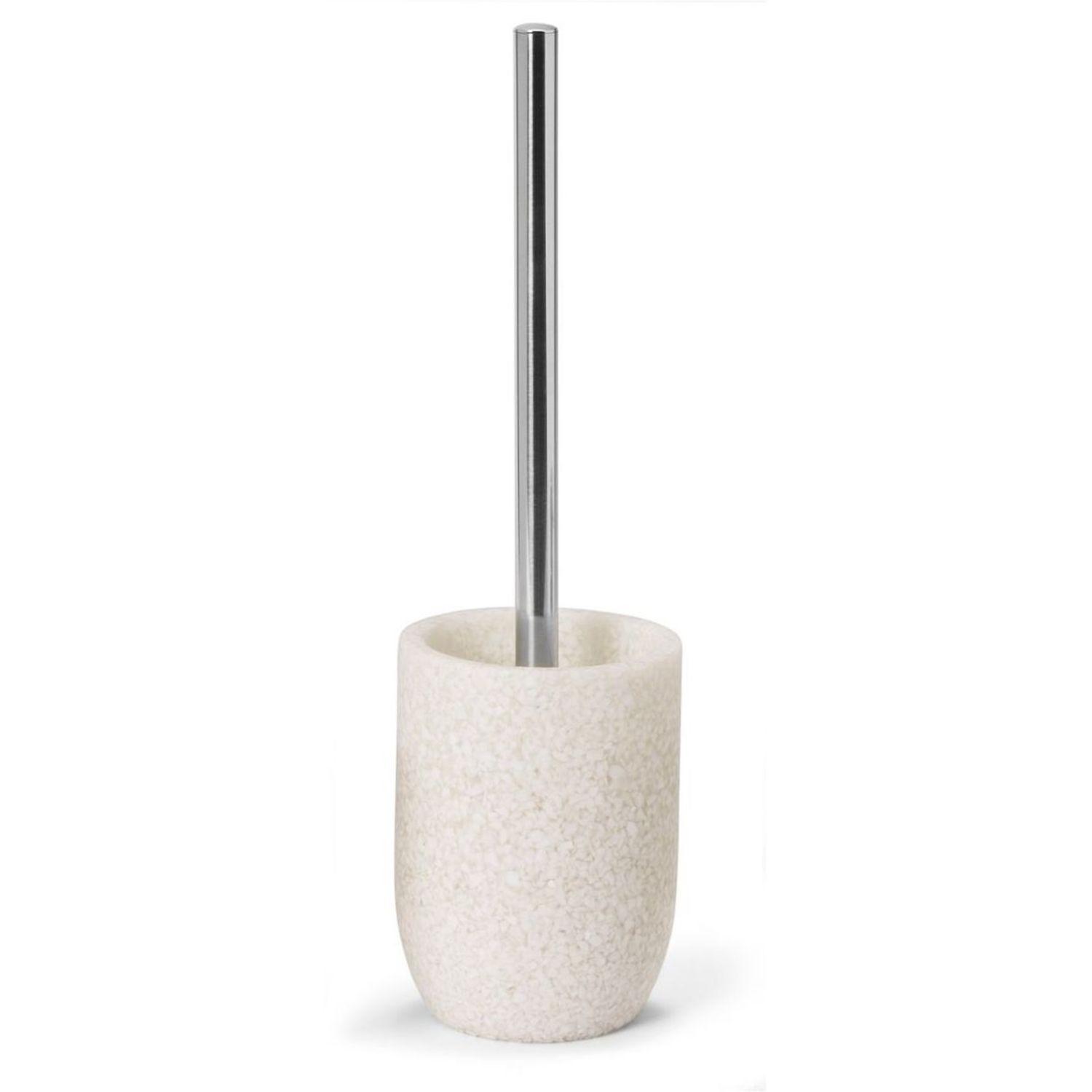 Pot avec brosse wc resine