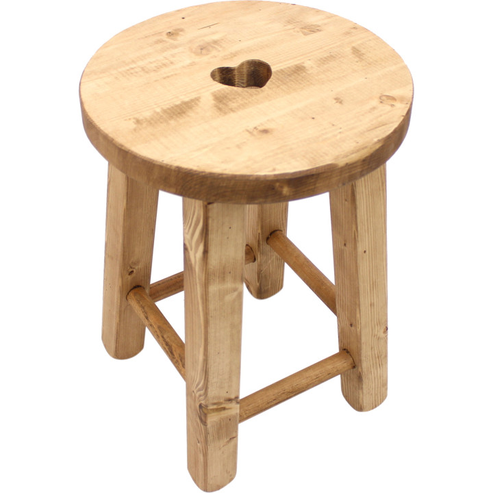 Round heart stool