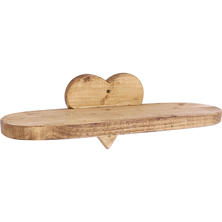 Mensola bagno, cuore, 30 cm