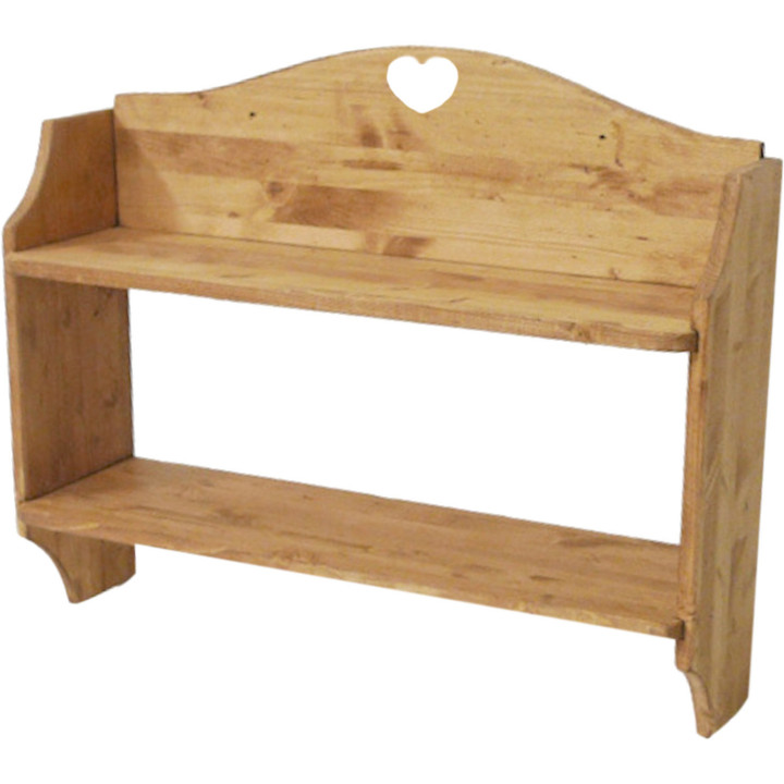 Curved heart shelf 70 cm