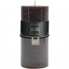 Bougie cylindrique marron/noir