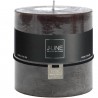 Bougie cylindrique marron/noir