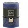 Bougie cylindrique bleu foncé