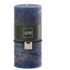 Bougie cylindrique bleu foncé