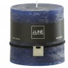 Bougie cylindrique bleu foncé