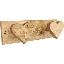 Heart Coat Hook 2 Pegs