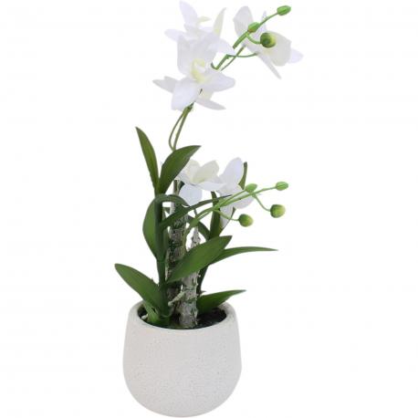 Orchidée artificielle en pot