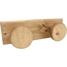 Round 2-peg coat rack