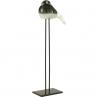 Oiseau verre sur pied