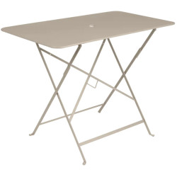 Rectangular Folding Metal Table - Muscade | 77x74x57