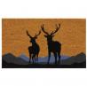 Paillasson cerf montagnes