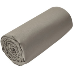 Lenzuolo con angoli 57 fili Les unis - Chamois | 90x190