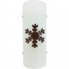 Applique edelweiss rouille avec tube en verre