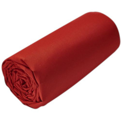 Lenzuolo con angoli 57 fili Les unis - Rouge baie de goji | 180x200