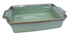 Plat four rectangulaire emeraude