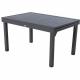 Table piazza aluminium extensible 10 places