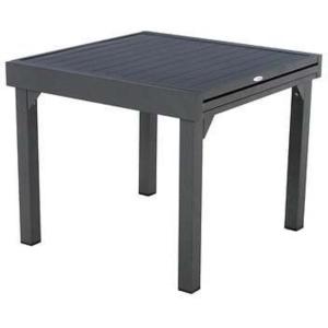 Table piazza aluminium extensible 8 places