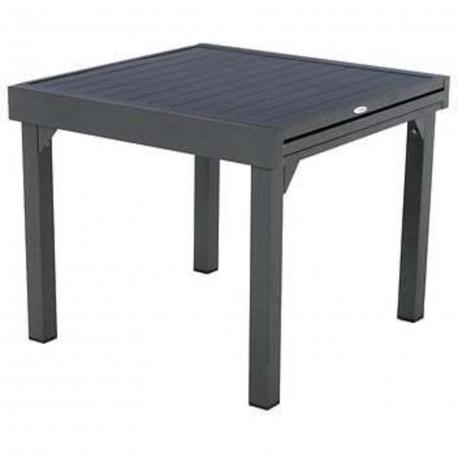 Table piazza aluminium extensible 8 places