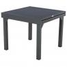 Table piazza aluminium extensible 8 places