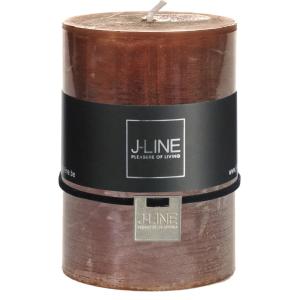 Bougie cylindrique marron