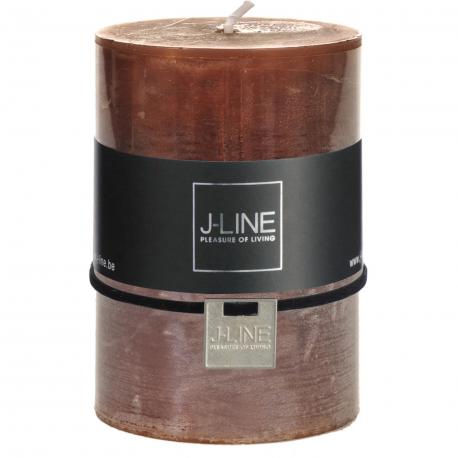 Bougie cylindrique marron