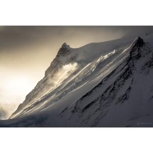 Départ d'avalanche en photo plexiglass