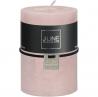 Bougie cylindrique rose poudré